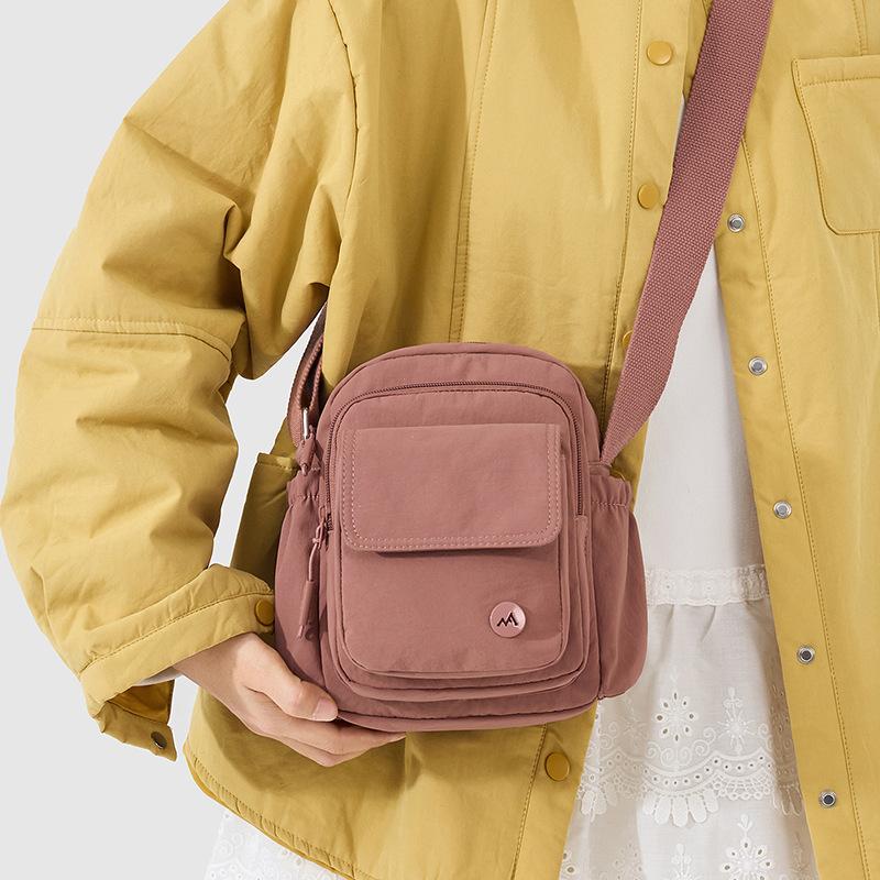 Lightweight Messenger Bag Women's Multi-Pocket Shoulder Bag Travel Mobile Phone Bag