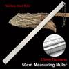 1Pcs Quenched Steel Stainless Steel Ruler 50cm Multi Purpose Drawing Gauge Teacher Measuring Ruler