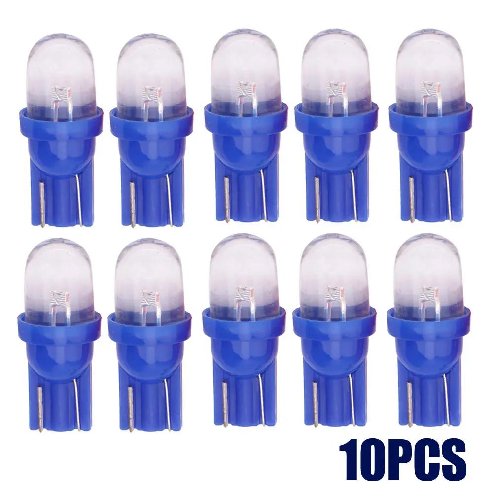 

10 шт. автомобильных фар постоянного тока 12 В 5 Вт T10 194 168 158 W5W 501 светодиодные боковые сигнальные огни лампы клиновидные лампы для внутреннего освещения автомобиля аксессуары синий