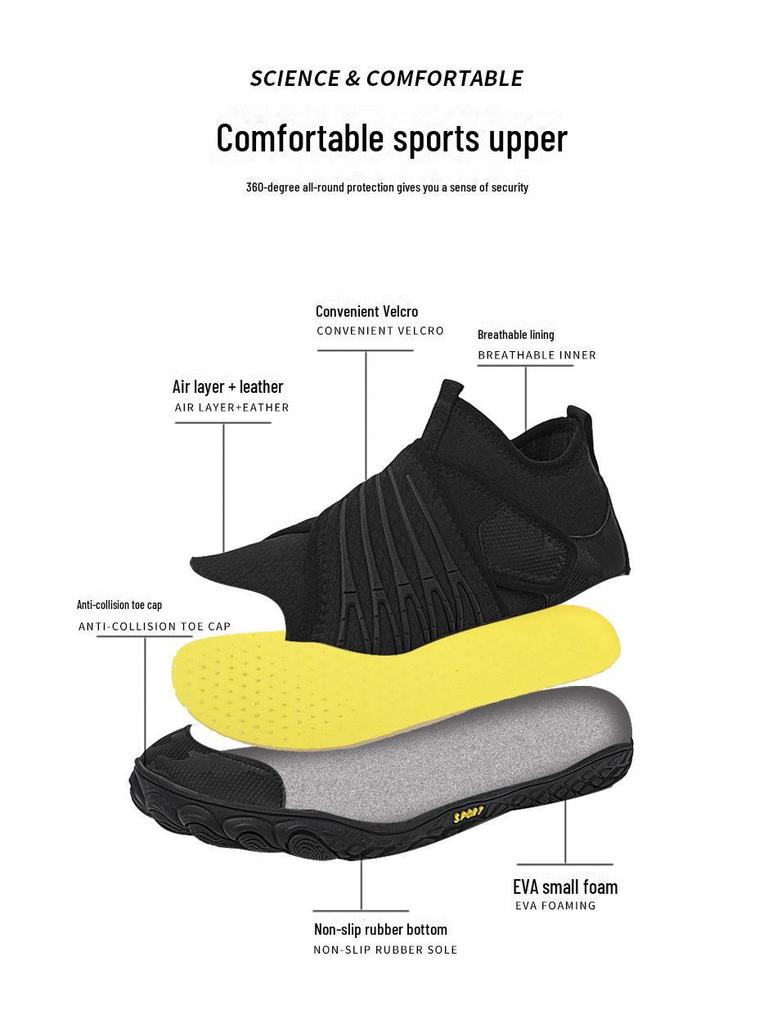 Non-Slip Barefoot Shoes for Squat, Deadlift, Beach, Yoga, and Swimming – Unisex Fitness and Creek Shoes