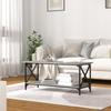 823315 vidaXL Table basse Sonoma gris 100x45x45 cm Bois d'ingénierie et fer