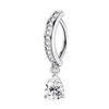 Butterfly Gem Navel Piercing Stainless Steel Shiny Body Jewelry Zircon Belly Button Rings  Stylish