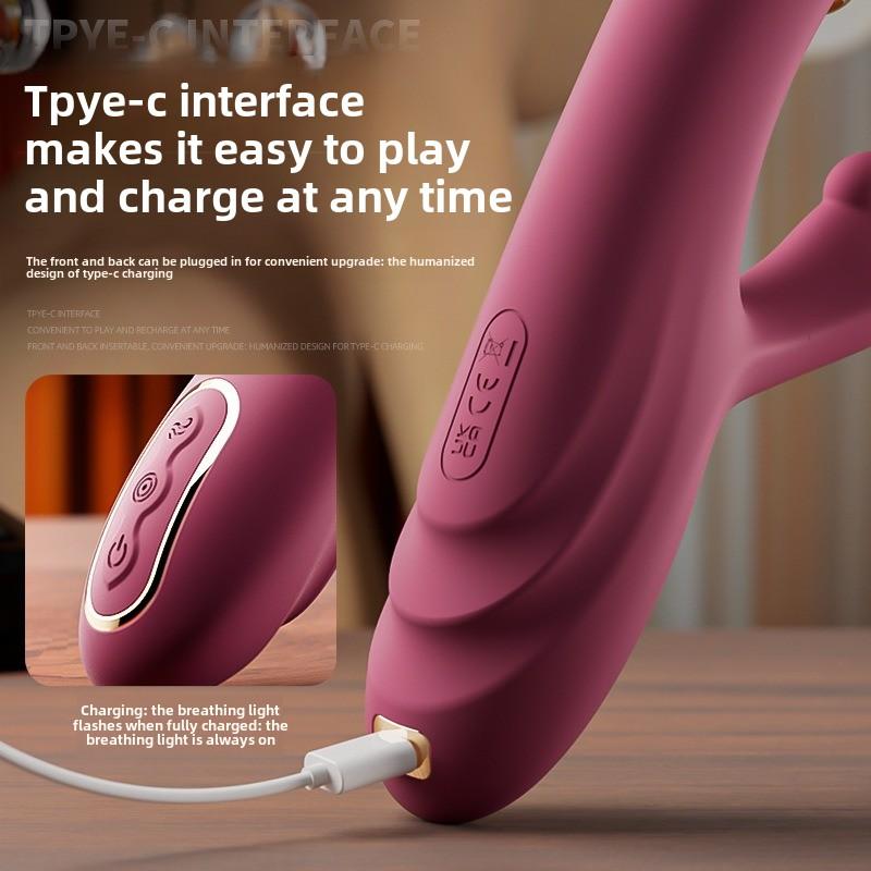 Powerful G-spot Vibrator Clitoral Vaginal Massager Nipple Anal Stimulator Three Point Vibrating Dildo Female Masturbator