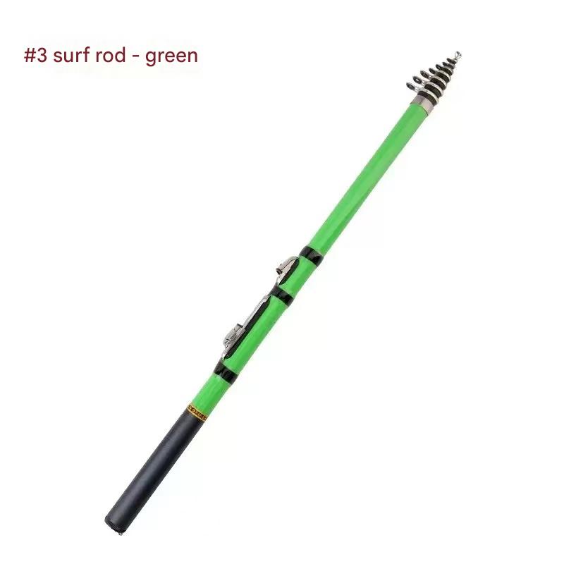 Telescopic Sea Fishing Rod Soft Tail Rock Fishing Pole Portable Surf Casting Rod 1.5m-3m