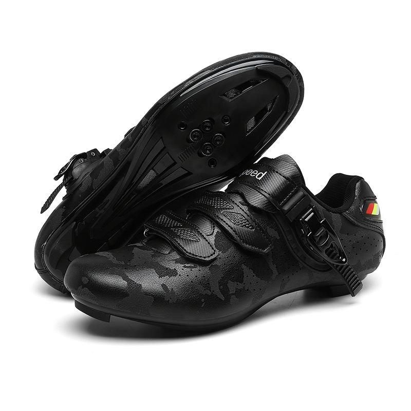 Scarpe da Ciclismo da Esterno Uomo e Donna Adulti Fibbia a Velcro Scarpe da Strada con Attacco Scarpe da Montagna con Attacco Scarpe da Ciclismo Sbloccate