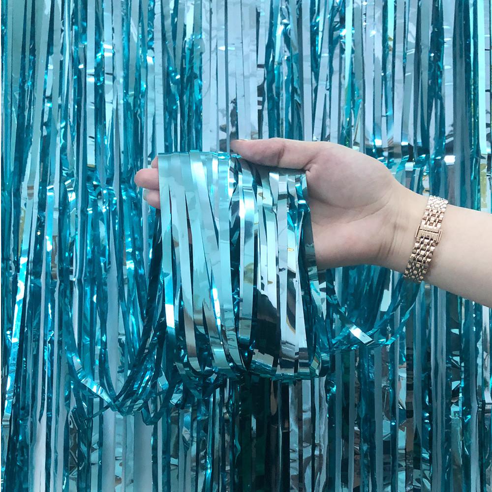 Shimmering 1x1m Beautiful Rain Curtain Background For Birthdays Christmas And More