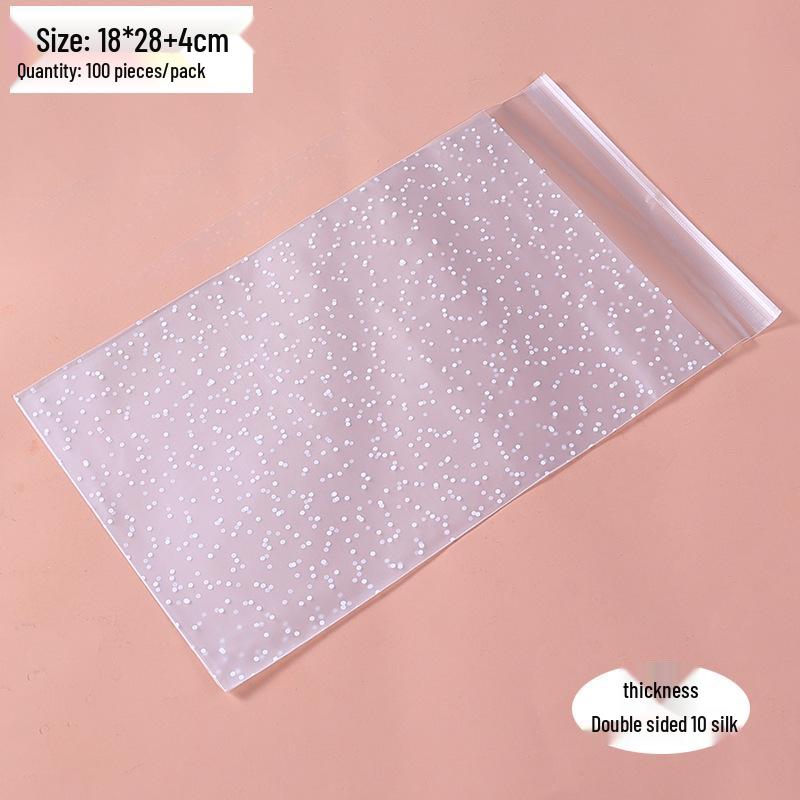 Frosted Polka Dot Snowflake Cookie Packaging Bag for Biscuits and Nougats
