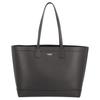 Leather Large Tote Bag Black Genuine Leather Top Handle Handbag with Logo Detail for Women Daily Commute Office Shopping Travel 80840391
