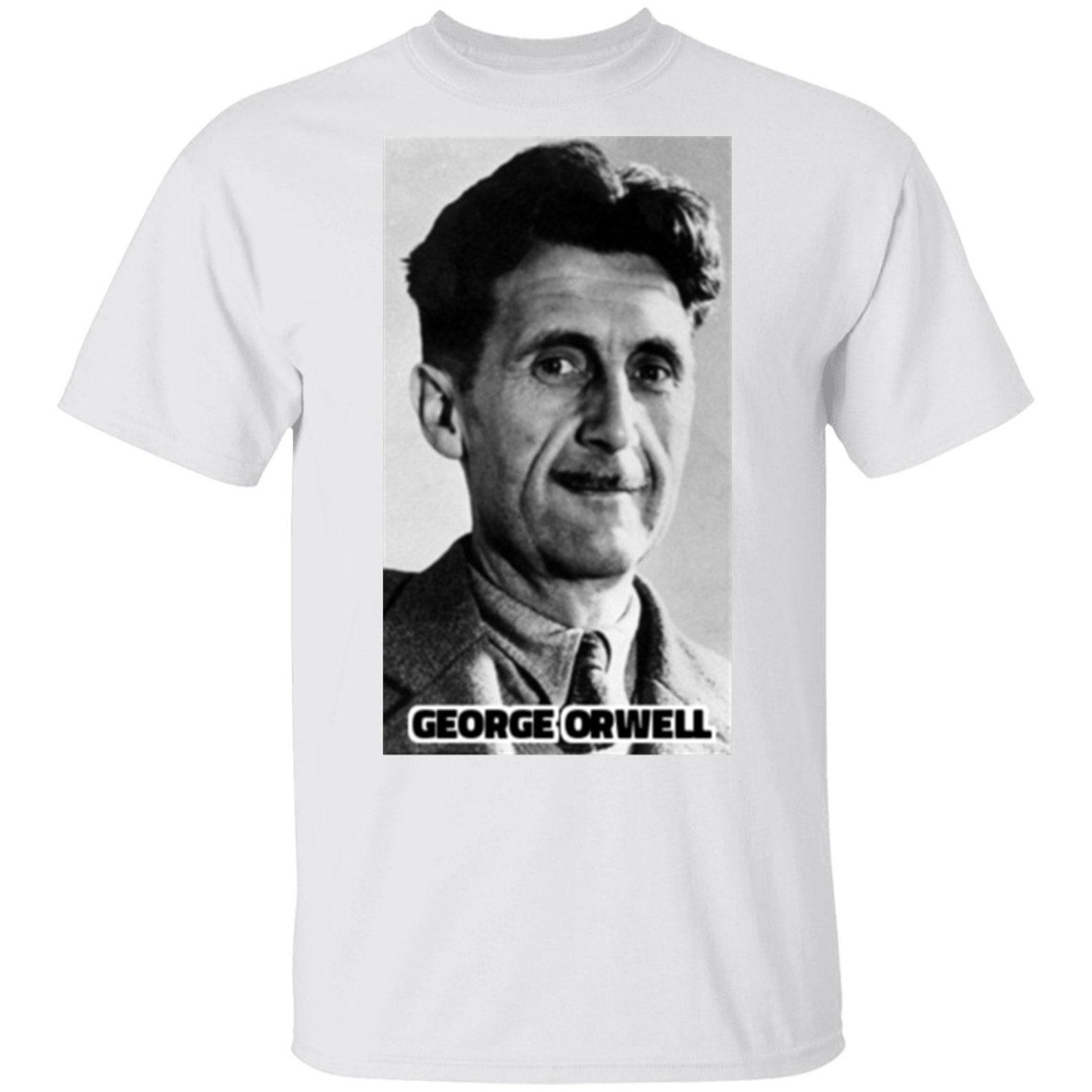 George Orwell, George Orwell shirt, Orwell 1984 Animal Farm, British Author Famous Writer T shirt S