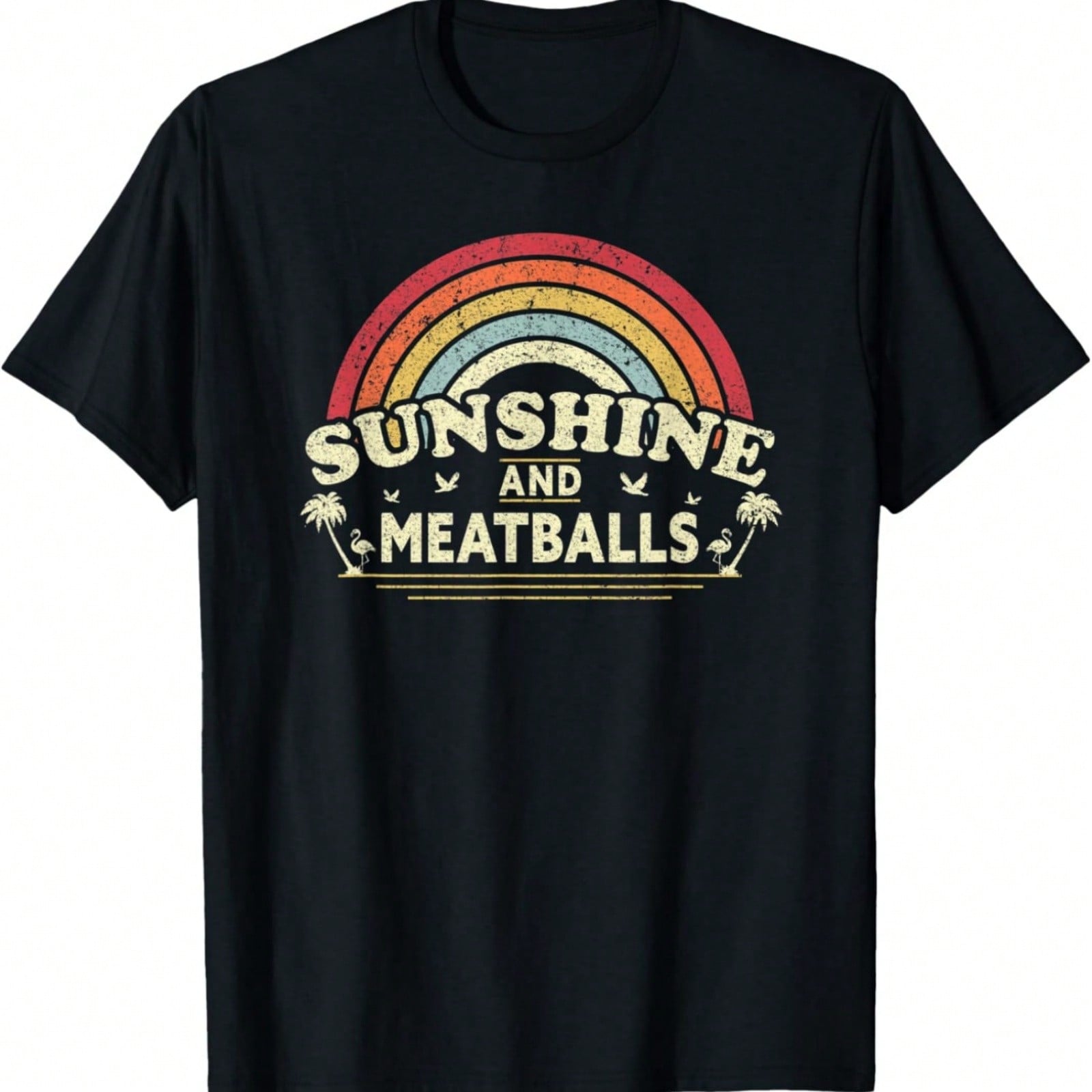 Sunshine Mixed With A Little Hurricane Positive Vibes T-Shirt S разноцветный