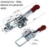 Self-locking 304 Stainless Steel Fixture Lock Buckle Box Buckle Clamp Tool for Quick Press Door Bolt