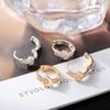 Luxury Zirconia Rhinestone Buckle Earrings - Versatile, Elegant & Personalized Ear Jewelry.