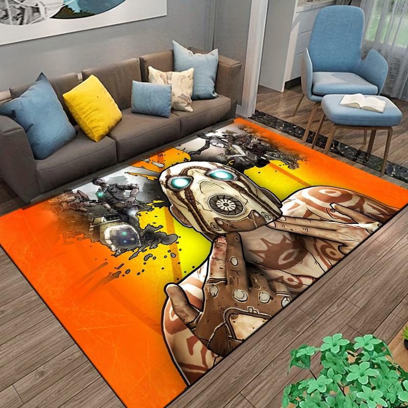 Borderlands-game Pattern Carpet Home Living Room Decoration Rug Bedroom Kitchen Bathroom Play Non-slip Floor Mat Hallway Balcony