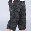 Caprihosen mit Reißverschluss Elastischer Bund Lässig Mehrere Taschen Hohe Taille Gerade Cargoshorts Streetwear