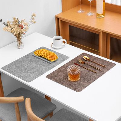 Faux Leather Place Mats Indoor Placemats for Dining Table Outdoor Placemats Manteles Individuales