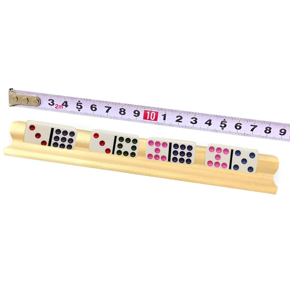 4 Dominobrickhållare Trä Dominobrickställ Dominobrickhållare För Dominobrickor Mexican Train Mahjong Barn Seniorer Vuxna Professionell Spelare