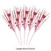 5pcs/lot Artificial Heart Shaped Berry Picks Flower Stem Branches for Valentines Day Wedding Party Home Table Decoration Gifts