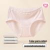 Fenteng Women's Cotton Blend Lace Briefs 4-Pack