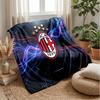 AC Milan Theme Blanket Soft Flannel Blanket Plush Throw Blanket Cozy Sofa Bed Blanket for Home Decor