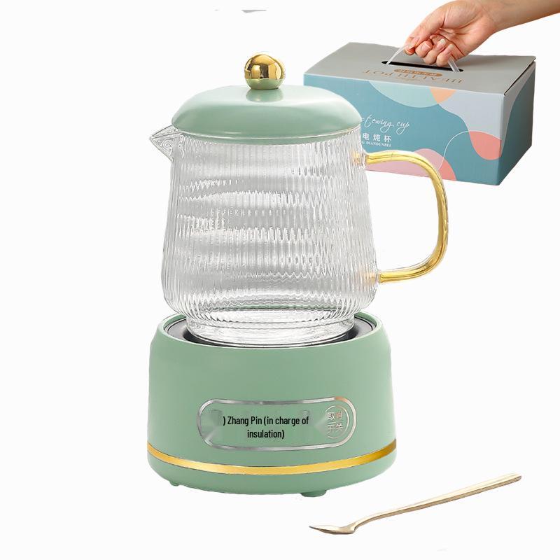 Large Capacity Electric Glass Kettle for Herbal Tea & Hot Milk