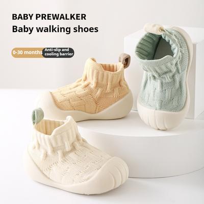 Meias de Chão de Sola Macia para Bebê Meias Frescas para Bebê Sapatos Sólidos Antiderrapantes para Criança