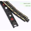 Ultra Strength Magnetic Bracelet - 3,500 Gauss Per Magnet -Magnetic Bracelets for Men Woman - Adjustable Length -Pulseras Magneticas (Black Gold)