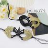 Cross-border Sexy Lace Eye Mask with Pointed Tips for Halloween & Christmas Masquerade