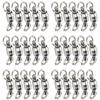 30PCS TwoWay Bearing Rotation Ring Dual Ball Fishing Connector Fishing Swivel  Fishing Accessories