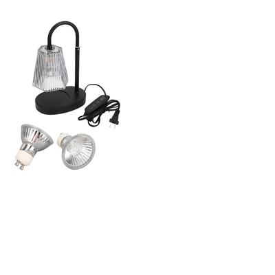 Kerzenwärmerlampe mit Timer, dimmbar, höhenverstellbar, Heimdekoration, Wachsschmelzbehälter für Kerzen im Glas, Schwarz, US-Stecker