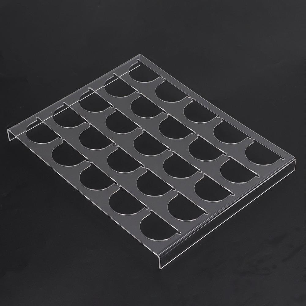 Clear Plastic Coffee Capsule Holder Under Drawer Storage Capsule Storage Drawer  For Kitchen