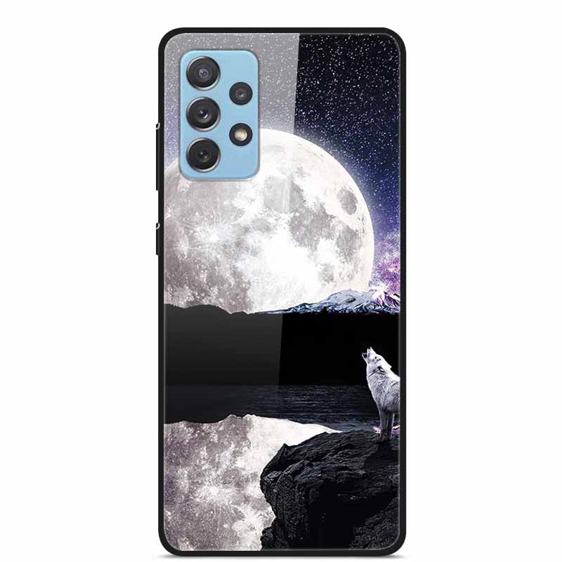 For Samsung A52 5G 4G Cases A52s 5G Tempered Glass Hard Back Cases For Samsung Galaxy A52 5G Phone Covers Funda A 52s 2022 A528B