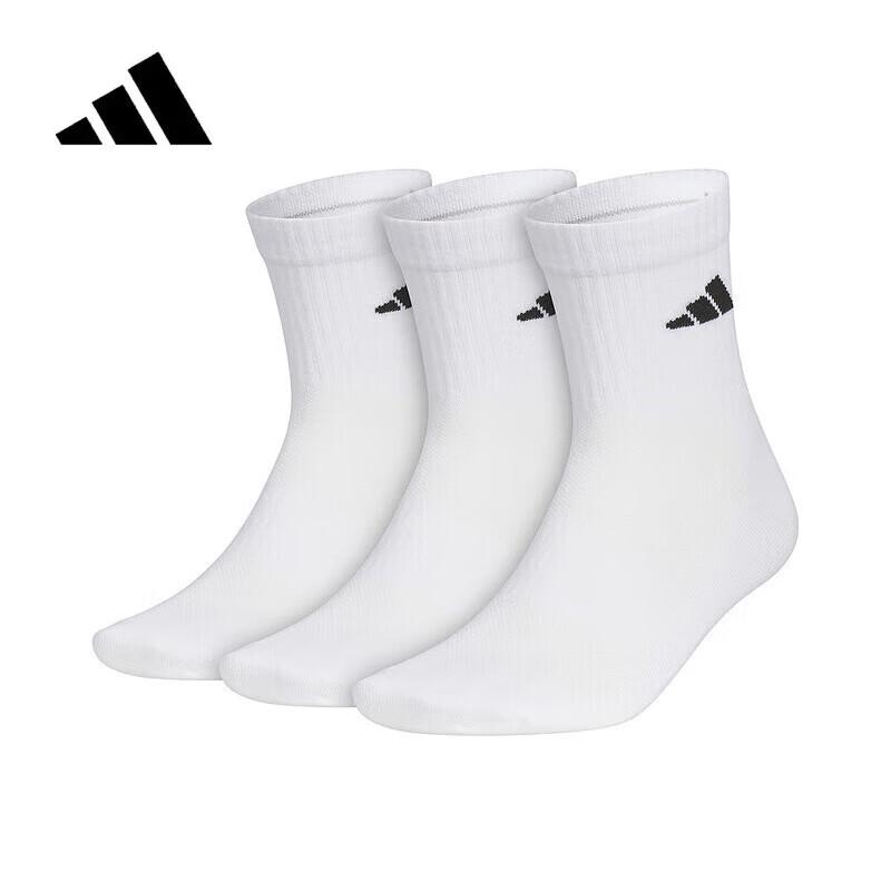 Adidas Unisex 3-Pack Sports Socks XS