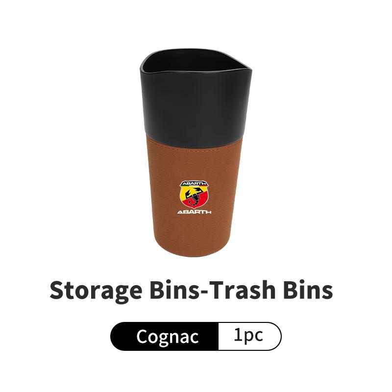 Car Water Cup Phone Beverage Holder Trash Can Storage Bucket For Abarth Fiat Grande Punto Tipo Stilo Ducato Palio 500x