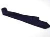 [F NODE] Knit Tie, Narrow Necktie, Simple, Solid Color, Pointed Tip, Business Knit Tie, Gift, Wedding, Brown, Pointed Tip, Stylish (Navy)
