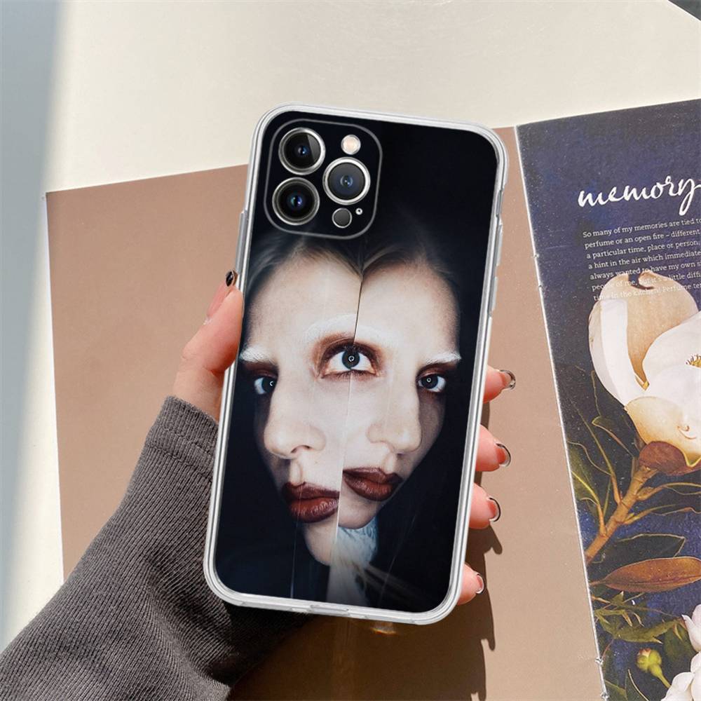 Lady Gaga Ablums For IPhone 11 12 13 14 15 16 17 Pro Max Plus Air Transparent Clear Shockproof Case