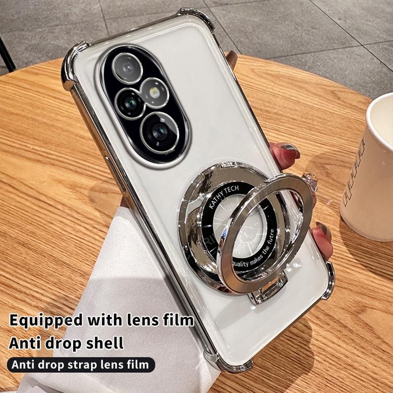 

Круглый кронштейн Четырехугольный противоударный чехол для Huawei Honor 200 Pro 100 90 Lite 70 50 X9 5G X9b X9a X7b Чехол Honor200 Magic6 Lite