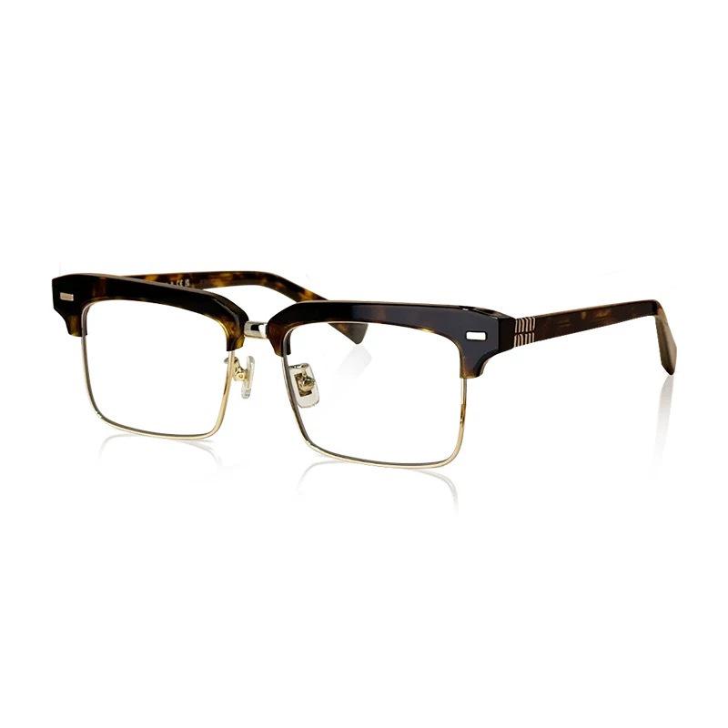 Jang Wonyoung Style Tortoiseshell Eyewear: Unisex Square Anti-Blue Light Eyeglasses