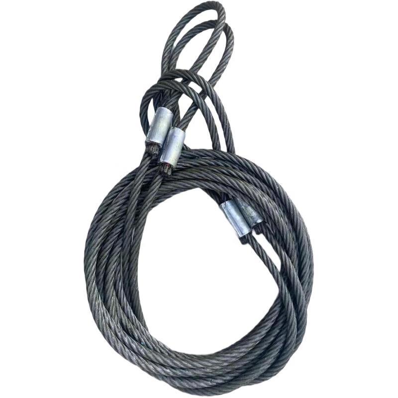 LIJU Press-Buckle Carbon Steel Wire Rope Sling