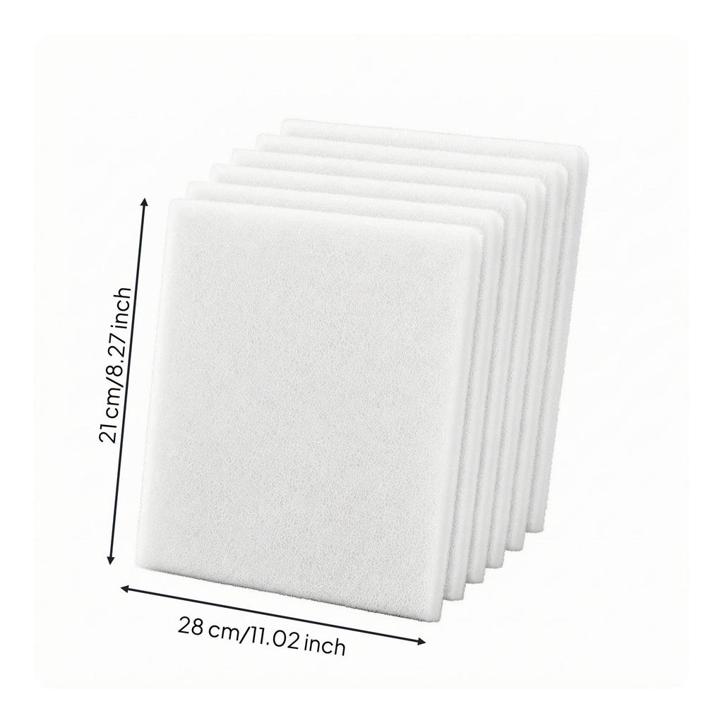 6 Pieces Aquarium Filter Pad Thick Cotton Safe
