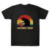 Cats Lovers I Do What I Want Vintage Men's Cotton T-Shirt Funny Gifts Tee Shirts