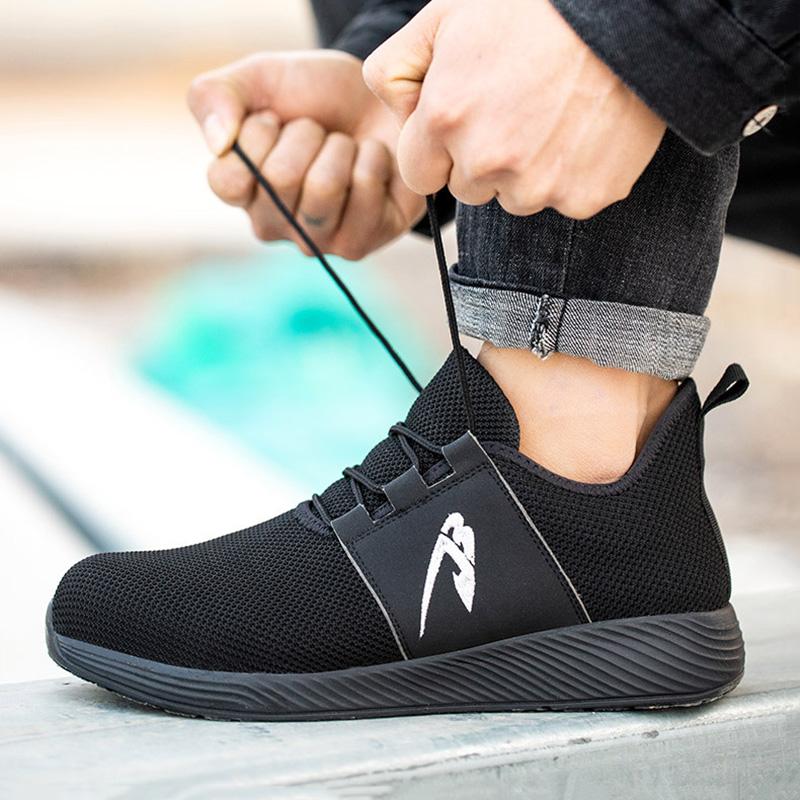 Unisex Breathable Safety Shoes Casual Sports Shoes Anti-Smashing And Wear-Resistant Safety Shoes