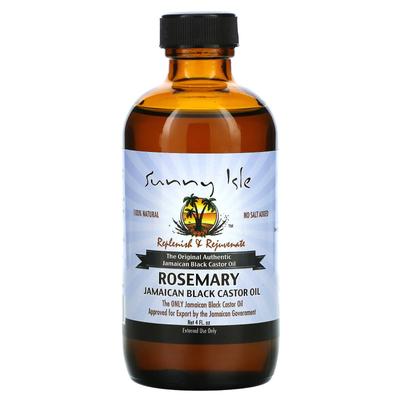 100% Natural Jamaican Black Castor Oil, Rosemary, 4 Fl Oz