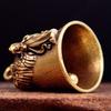 Brass Small Bell Angel Bell Copper Car Keychain Accessories and Ornaments Lucky Jewelry Men's Motorcycle Accessories Gift