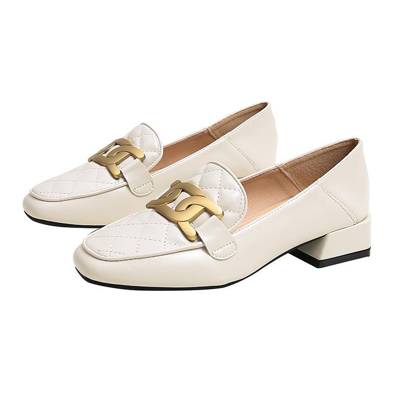 Loafers Women 'S Retro Mary Jane Shoes Spring Shoes Women 'S Large Size High Heels Thick Heel Square Toe Mary Janes Shoes