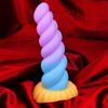 Weibliche Twist Anal Plugs geformt Silikon Penis weiche Farbmischung Simulation Masturbation Gerät Sexspielzeug