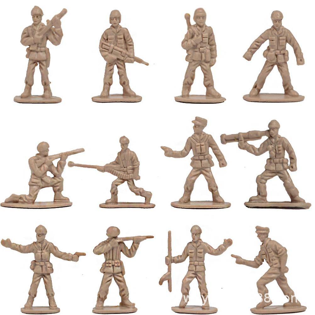 Akční figurka vojáků Model armádní scény Plastová mini figurka vojáků Hračka pro děti