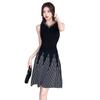 Women's French-Style Sleeveless Knit Dress - Petite Waist-Cinched, Slimming A-Line Vest, Summer New Arrival