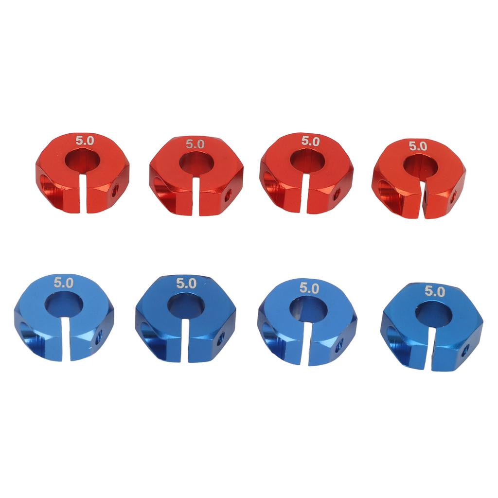 8PCS RC Wheel Hex Aluminum Alloy 12mm Wheel Drive Hex Hub Adapter with Pins for Redcat 1 10 RC Model Car Upgrade Parts