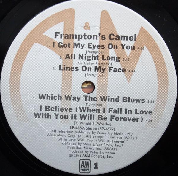 

LP Record FRAMPTON S CAMEL - Frampton s Camel SP4389 A&M Records US Rock Used