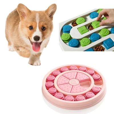 Köpek Bulmaca Oyuncaklar Yavaş Besleyici Interaktif Köpek IQ'yu Artırın Gıda Dağıtıcı Yavaş Yavaş Yeme Kaymaz Kase Pet Kedi Köpekler Eğitim Oyunu